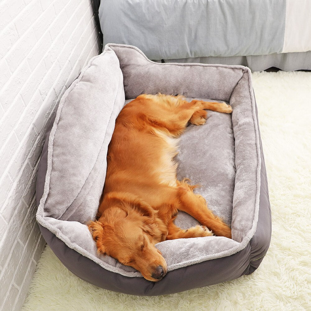 Lux Grey Dog Bed