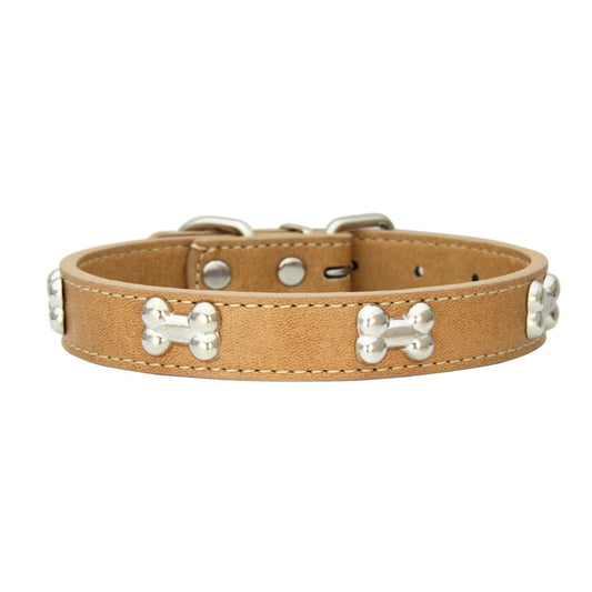 Leather 'Bone' Collar