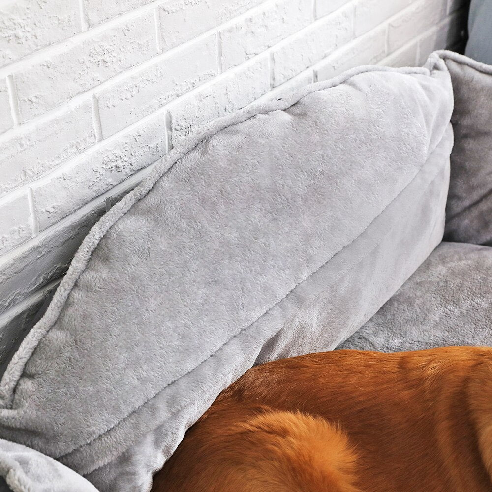 Lux Grey Dog Bed