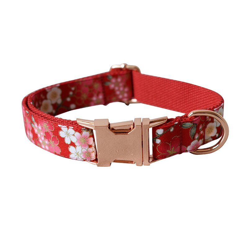 'Flowers' Bowtie, Collar & Lead set