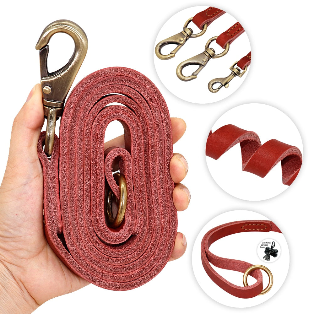 Real Leather Leash